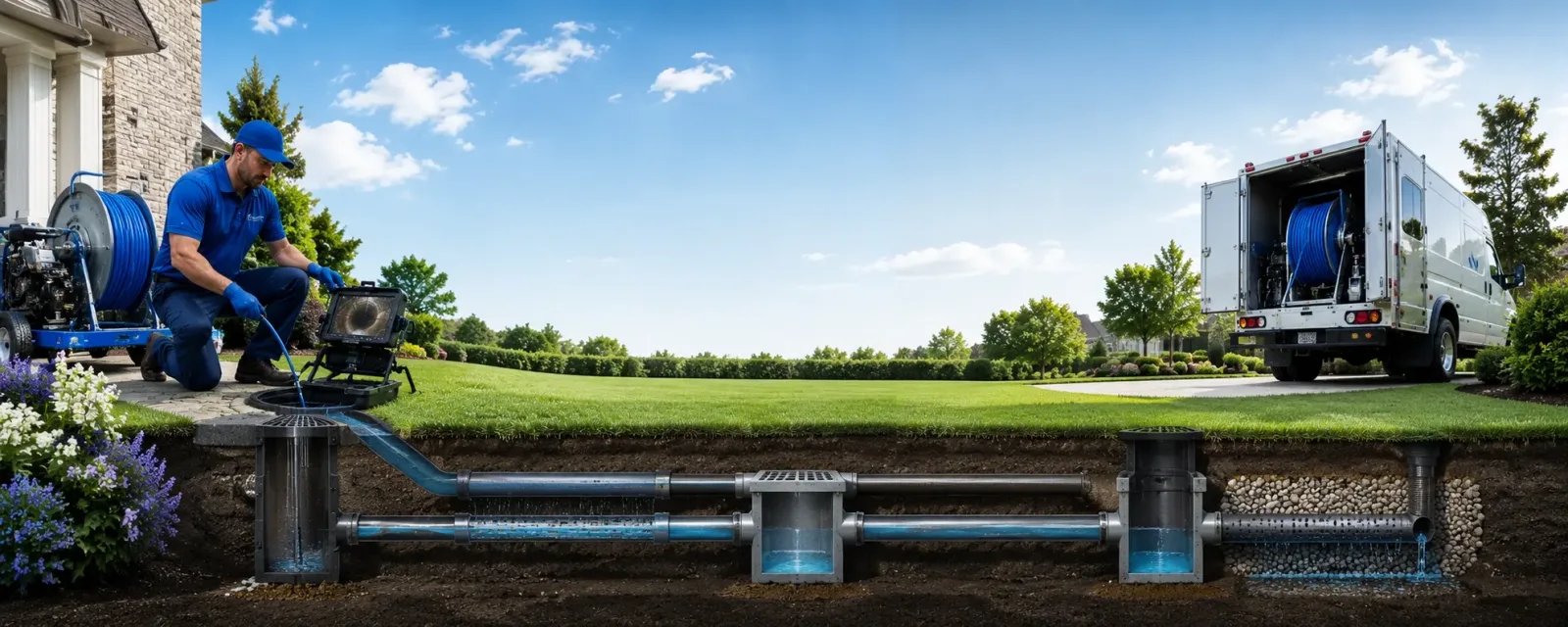 Outdoor drain cleaning information for Cornwall Bridge, CT